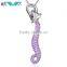 925 Sterling Silver Rhodium Plated Cubic Zirconia Charm Fox Pendants Necklaces Women