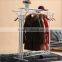 Custom Garment Flooring Stainless Steel Fur Coat Display Racks Display Stand