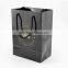 Coated Paper Printed Luxury Black With Logo Paper Bag