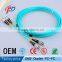 FC to ST 3m duplex multimode 10G OM3 50/125 3.0mm pvc/lszh fiber optiic