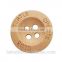factory wholesale 4 holes natural wooden button for garment