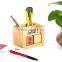 2016 new wooden custom handmade pen holder with calendar