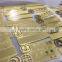 gold plating company name tag with company logo metal name tag cutomized text