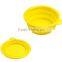 Pet Silicone Travel Feeding Bowl / dog Water Dish Feeder / collapsible silicone bowls