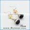 Elegant fancy beautiful luxery imitation red ruby gemstone earring jewelry