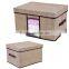Like-linen Nonwoven Fabric Cardboard Folding Storage Bin