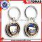 Custom Keyring , Glass Metal Keychain, Key Chain Holder