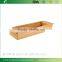 Natural Bamboo Toilet Tank Storage Tray For Tissues Candles