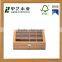 Top grade natural handmade gift packing hot sale wooden tea bags display box