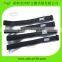 20mm width black elastic buckled stretchable hook loop