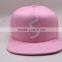 Pink Caps And Hats Pink Snapback With Metal Buckle