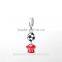 S275 Globalwin Enamel T-Shirt Charms Pendant 925 Silver For Bracelet Making