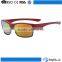 Multi-color frame mens outdoor sports sunglasses with mirror lenses