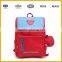 Leading Manufacturer Plain Style Nylon Material Red Young Boys Strong Schoolbag Backpack Leisure Bag
