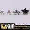 Handbag parts two part button in metal saddlery rivet