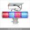 Hot blue and red flash signal light both side solar traffic warning light