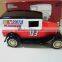 Custom red racing nascar action figure for kids