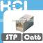 Taiwan Supplier RJ45 Cat6A 180 Degree Shielded STP Straight In-Line Coupler