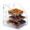 China factory direct wholesale clear acrylic bread storage box with lid for retail