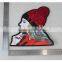 Latest Customized girls head design personalized embroidery patches