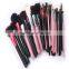 PU Leather Travel Cosmetic Brush Pen Holder Storage Empty Holder Makeup Artist Bag Brushes Organizer Make Up Tools 4 Color