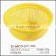 Round plastic washing rice basket