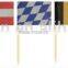 wooden cocktail toothpicks with flags