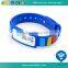 Colourful and Special Design H3 Chip Reusable RFID PVC Wristband