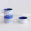 4pcs stackable ceramic bowl with iron rack & decal printing,cups
