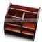 2015 best multi-function creative wood pen holder with logo custom