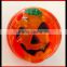 Halloween skull and pumpkin flashing pin
