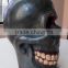 Hand Crafted Wooden Mask of Skull Wall Hanging Made In Nepal