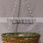 Wicker hanging basket-Handmade hanging rattan flower basket