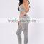 Blank Catsuit Latex Sexy Scoop Neck Criss Cross Back Skinny Leg Sexy romper women
