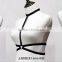 Womens Halter Harness Strappy Body Caged Bra Black