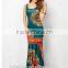 Wholesale Ladies Fashion Maxi Dress 2017 Bohemian Tribe Print Long Dress