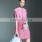 Fat women flower printing oversized folfing dresses pictures