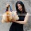 CX-H-17E High Quality Women Real Fox Fur Handbag