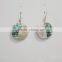 new design abalone shell earrings nutural abalone shell earrings women abalone shell hoop earrings