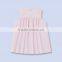 CPSIA Baby Frock Design Pink Striped Birthday Baby Dresses