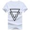Custom triangle design printing t-shirt for men companies in China
