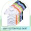 Wholesale Bulk Plain White Polo T shirt China Manufacturer Custom OEM Factory 100% cotton short-sleeved Mens Polo t shirts