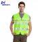 Breathable yellow workwear work tool vest for construction workers