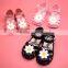 flower princess jelly shoes, girl beach shoes, pvc girl shoes