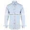 light blue /navy blue button downs slim fit denim men shirt