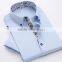 Summer dress mercerized cotton shirt slim type men's youth thin white shirt business DP