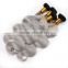  china market two tone colored Brazilian hair weave , ombre hair