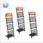 Heavy duty black color magazine brochure shelf HS-ZL06