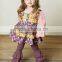 christmas embroidery stripe custom kids wholesale pajamas