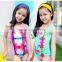2017 New style Sleeveless colorful Printing Swim Wear Clothes Baby Girls One Piece Swimsuit